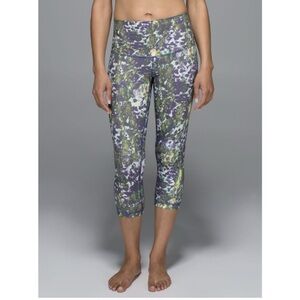 lululemon Multicolor Patterned Leggings 3/4 length